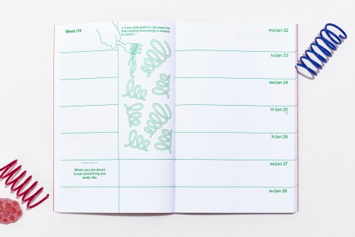 sustainable weekly planner / agenda / taschenkalender 2024 by edition julie joliat