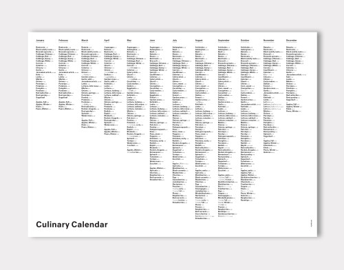 Culinary Calendar